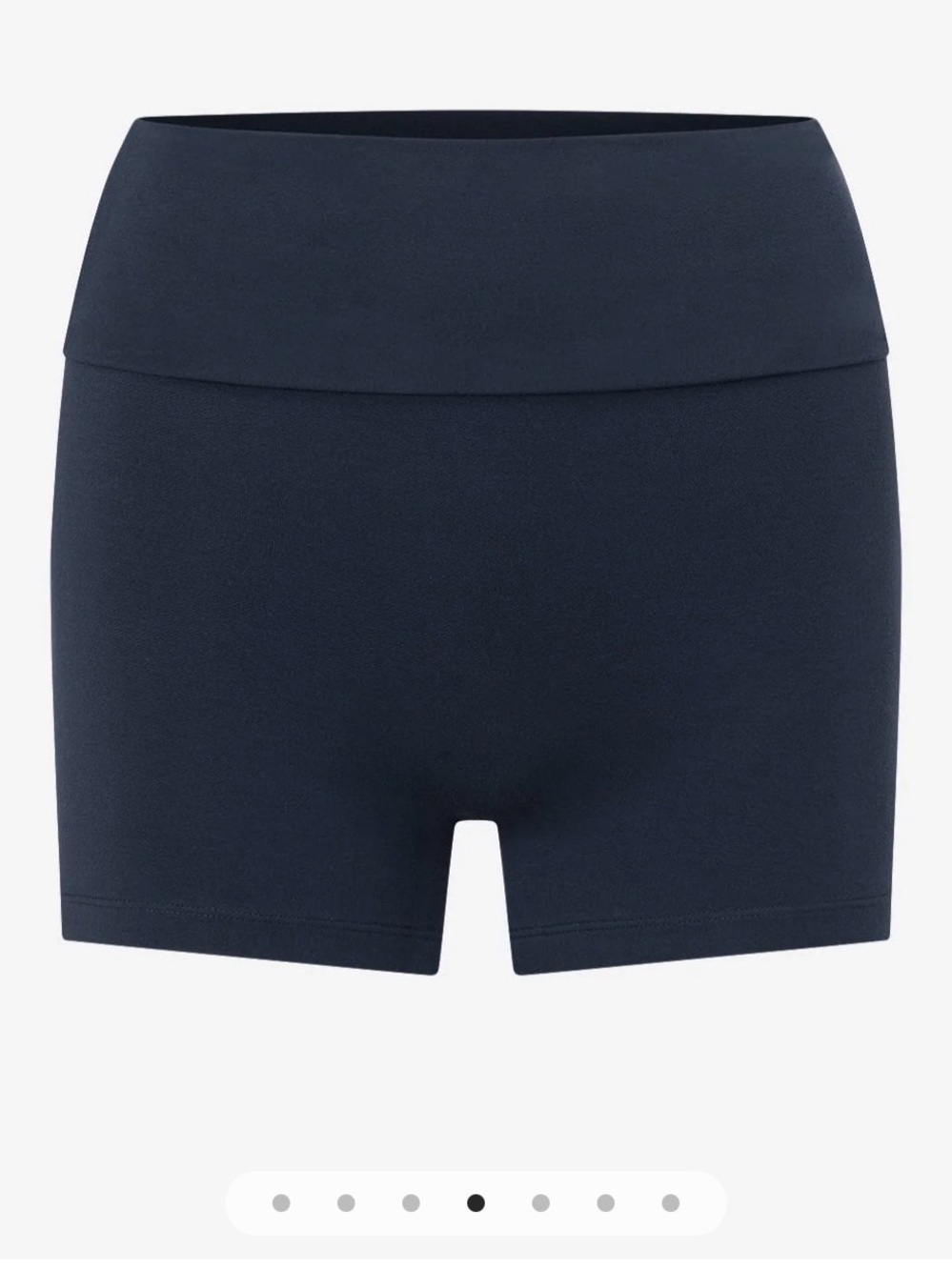 CSB Foldover Yoga Shorts - Navy - Picture 3 of 4